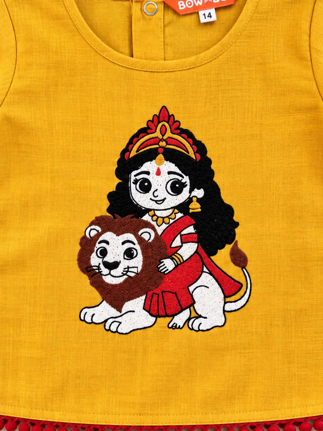 Bownbee Embroidered Kurti with Harem For Infant Girls