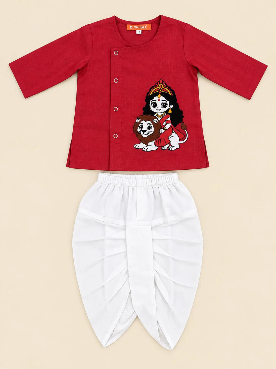 Bownbee Embroidered Kurta with Dhoti For Infant Boys