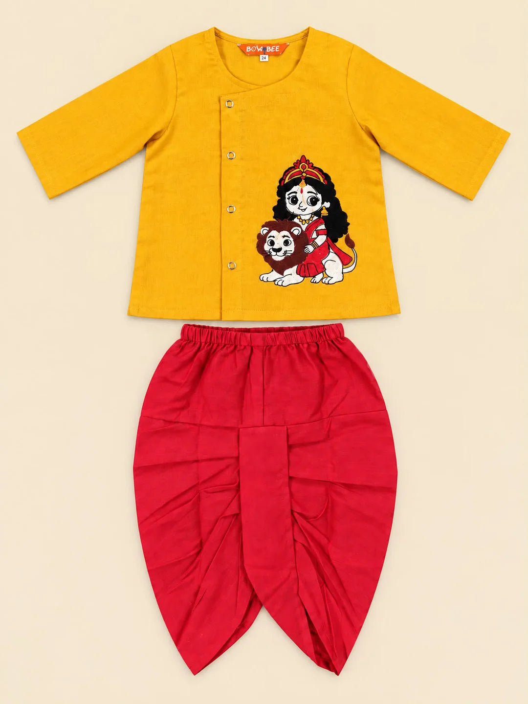 Bownbee Embroidered Kurta with Dhoti For Infant Boys