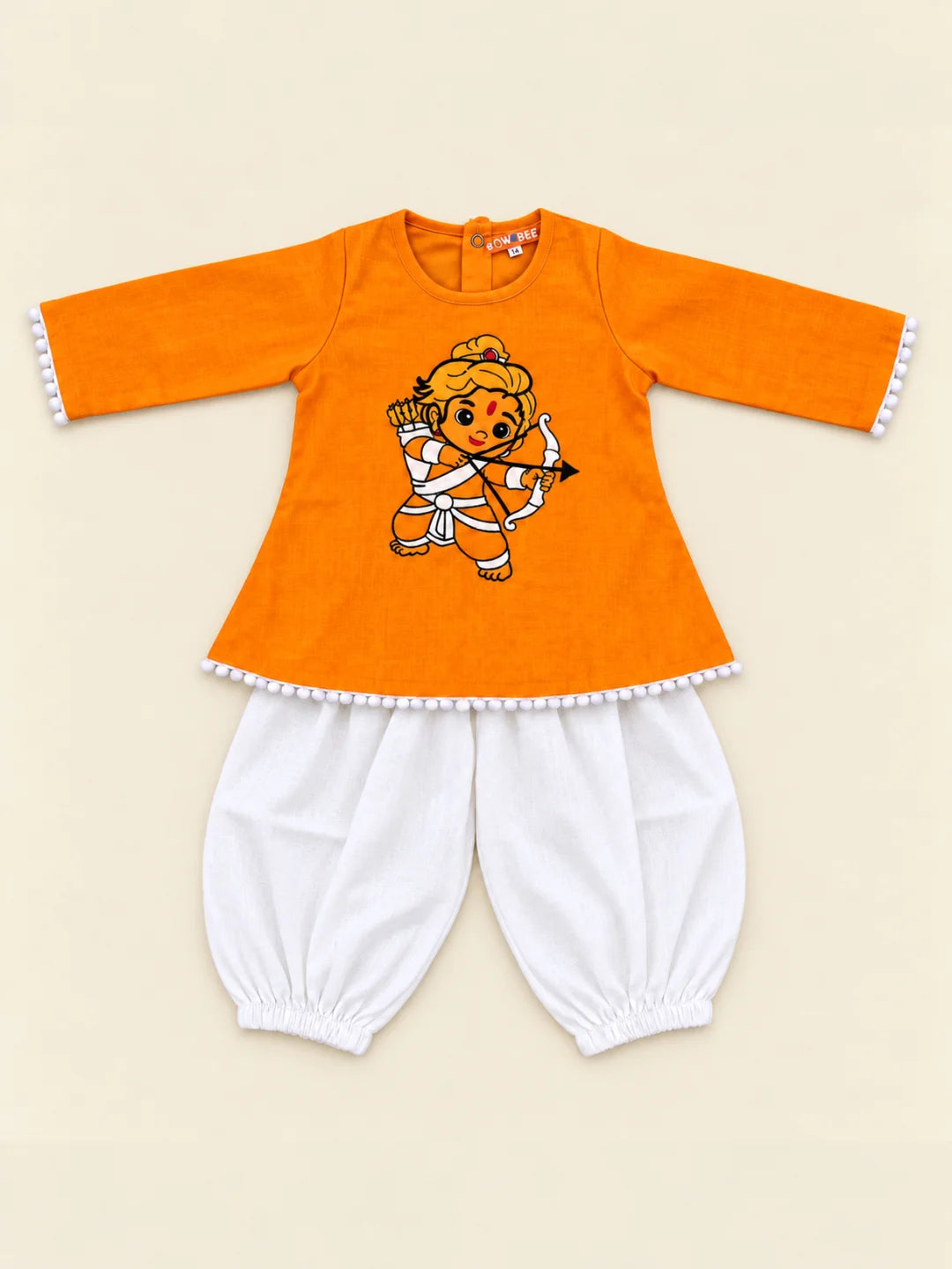 Bownbee Embroidered Kurti with Harem For Infant Girls