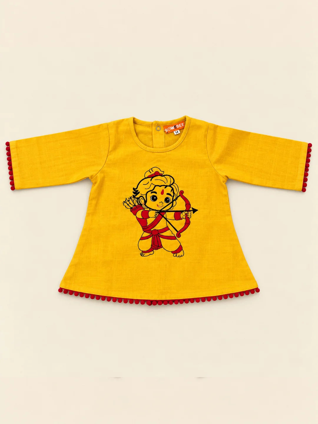 Bownbee Embroidered Kurti with Harem For Infant Girls