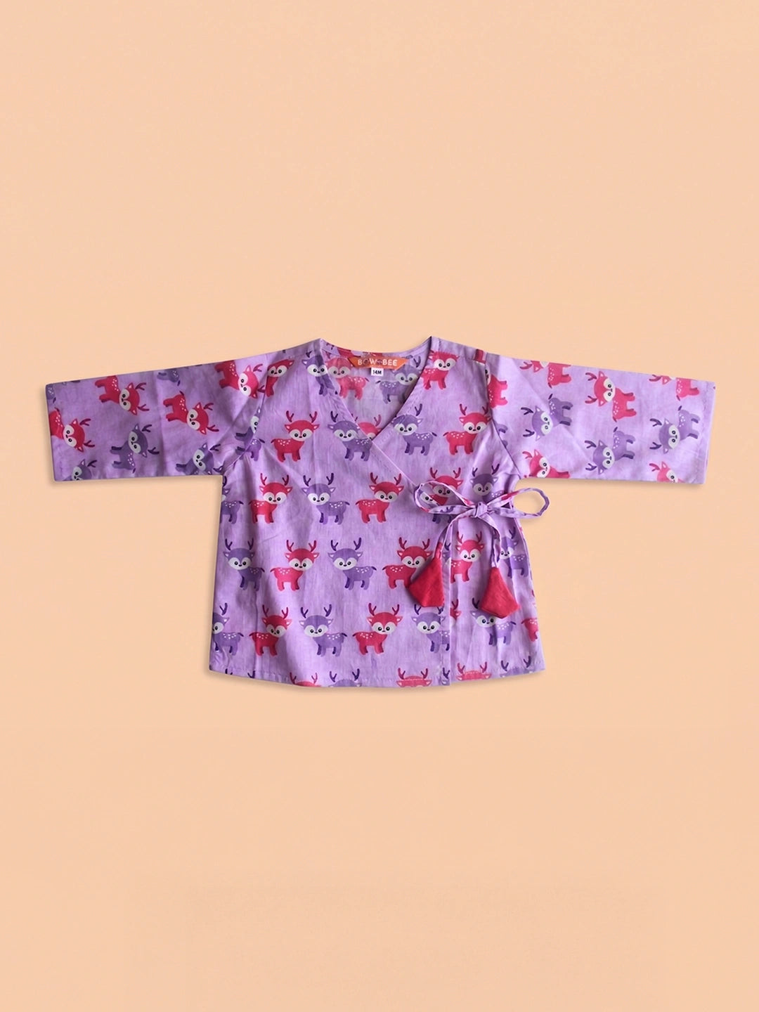 BownBee Full Sleeve Jhabla & Harem With Hairband For Girls