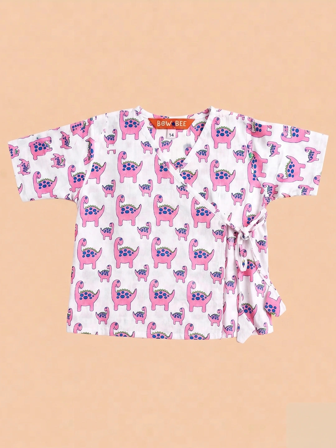 BownBee Half Sleeve Jhabla & Harem With Hairband For Girls