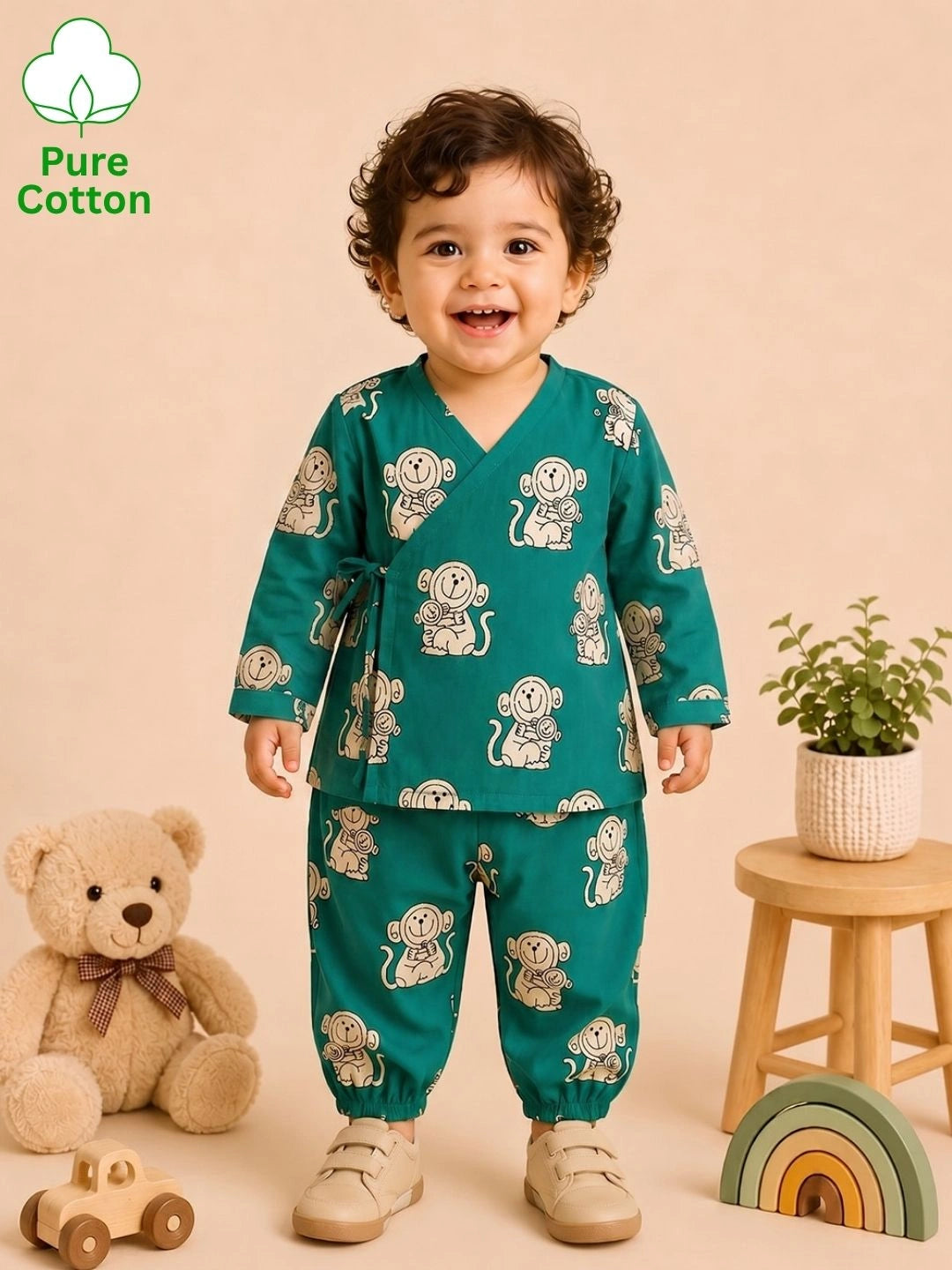 BownBee Full Sleeve Jhabla & Harem For Boys