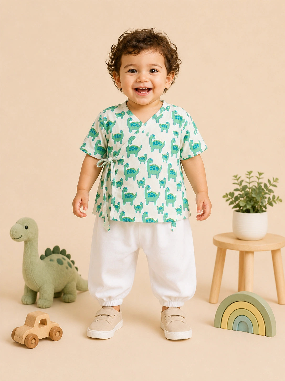 BownBee Half Sleeve Jhabla & Harem For Boys