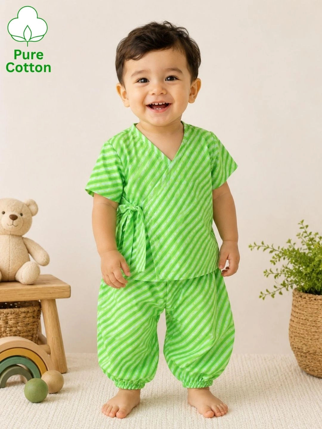 BownBee Half Sleeve Jhabla & Harem For Boys