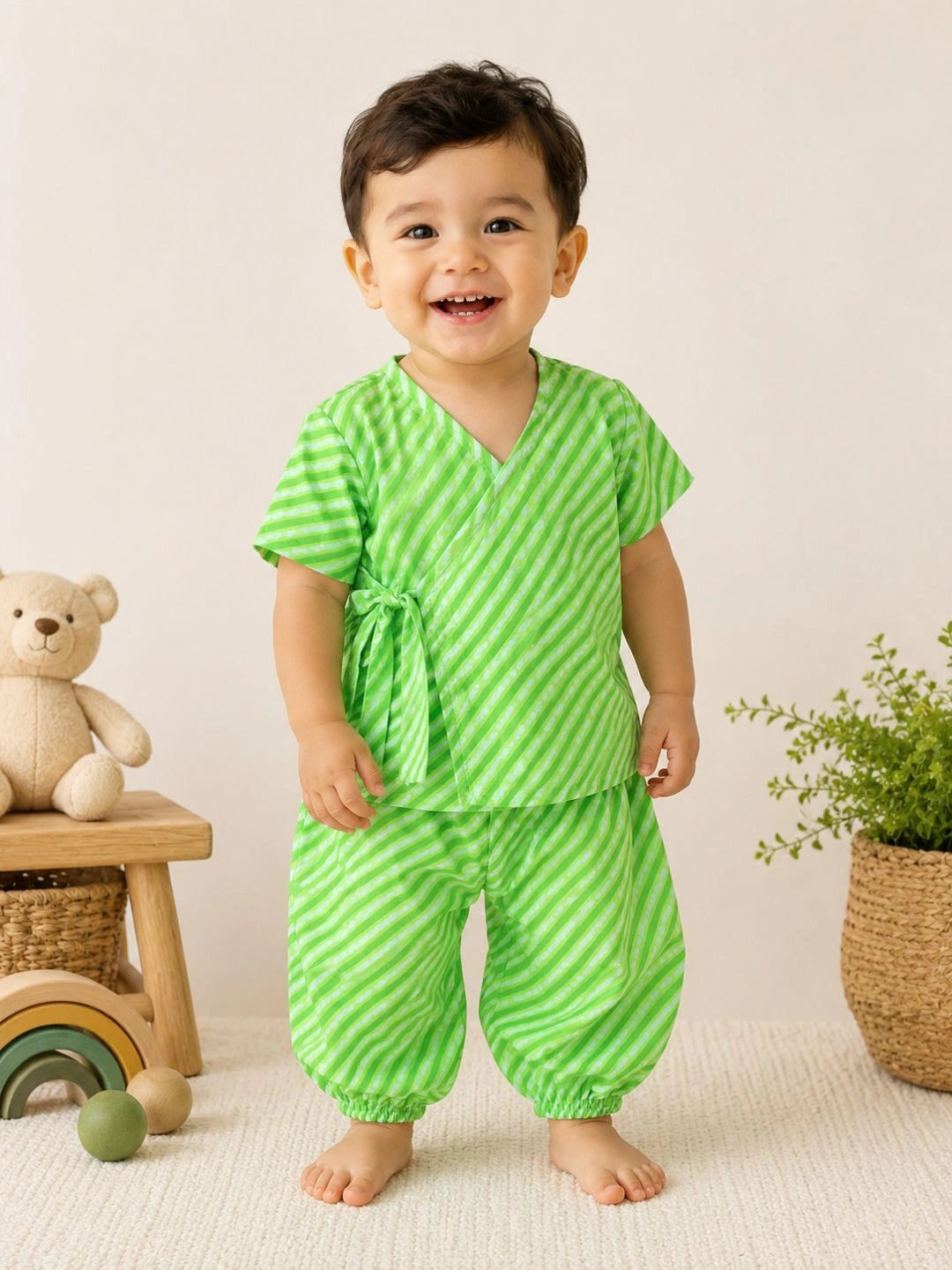BownBee Half Sleeve Jhabla & Harem For Boys