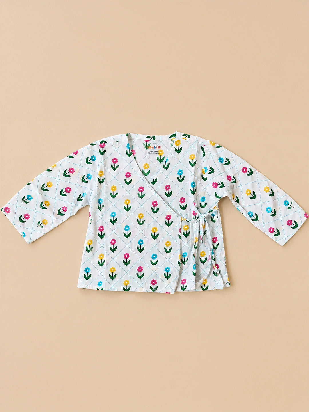 BownBee Full Sleeve Jhabla & Harem With Hairband For Girls
