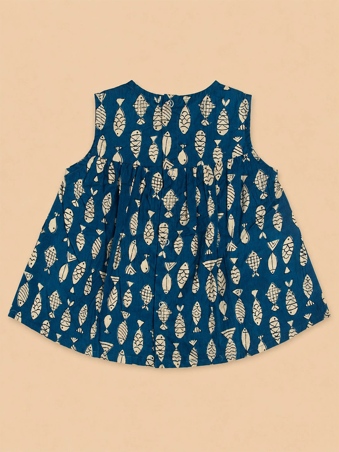 BownBee Sleeveless Jhabla & Shorts With Hairband For Girls