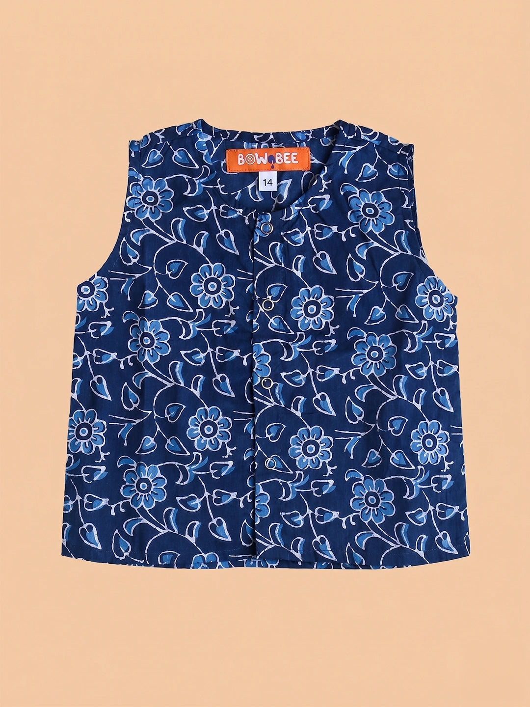 BownBee Sleeveless Jhabla & Shorts For Boys