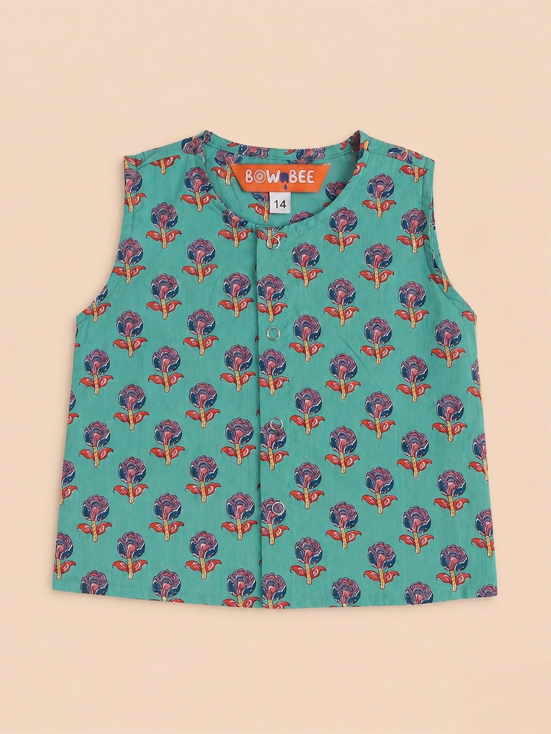 BownBee Sleeveless Jhabla & Shorts For Boys