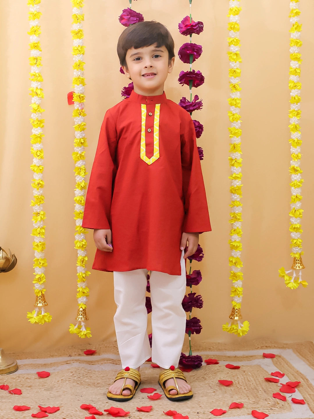 BownBee Cotton Kurta Pajama & Ethnic Suit  Sibling Set