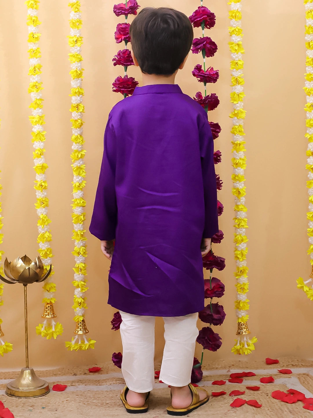 BownBee Full Sleeve Cotton Kurta Pajama Set For Boys