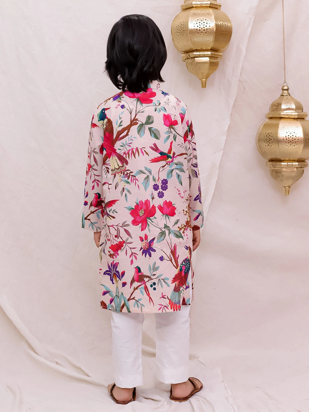 BownBee  Full Sleeves  Kurta Pajama Set For Boys - Blue