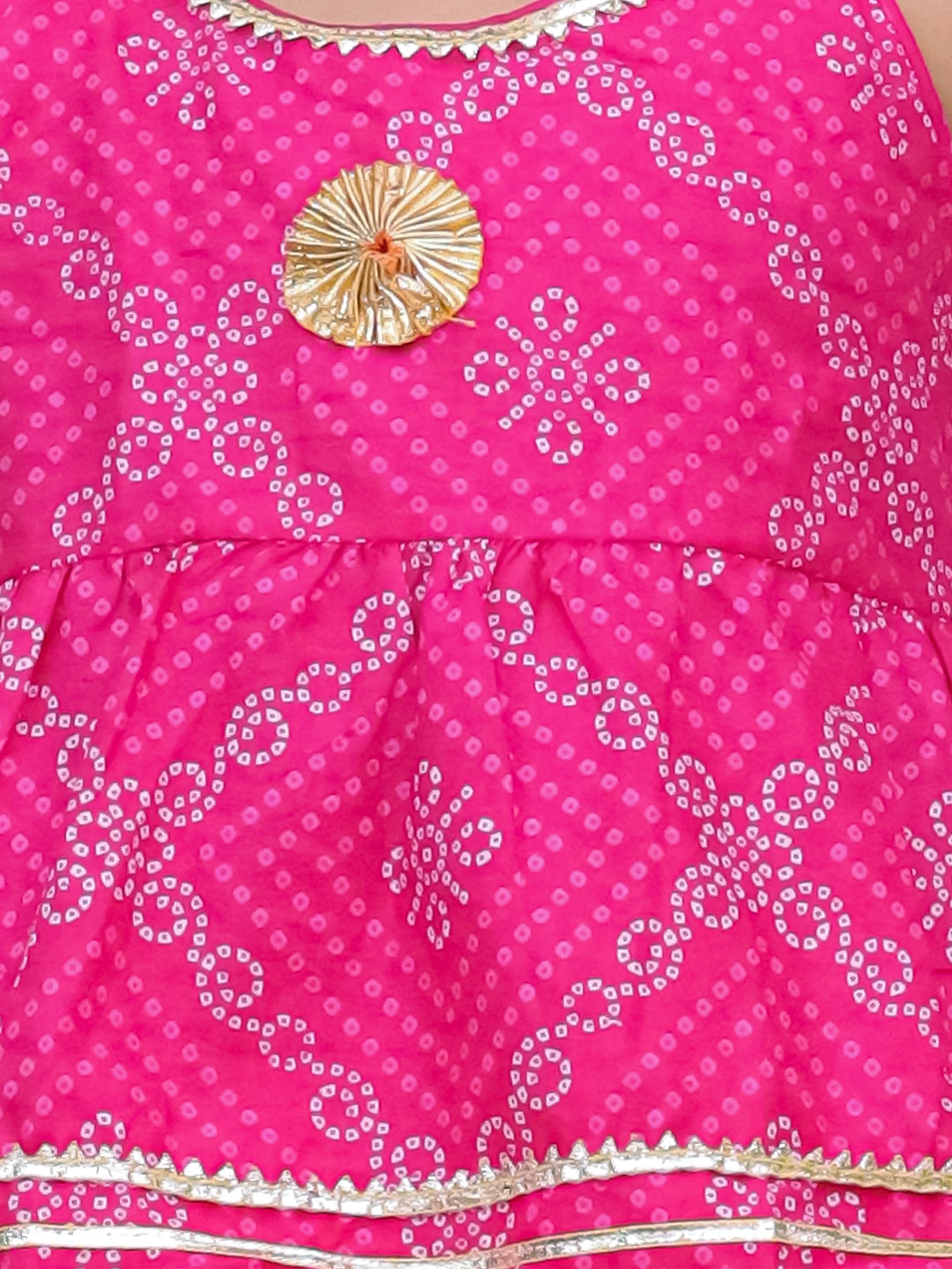 BownBee Pure Cotton Lion Printed Lehenga Choli For Girls