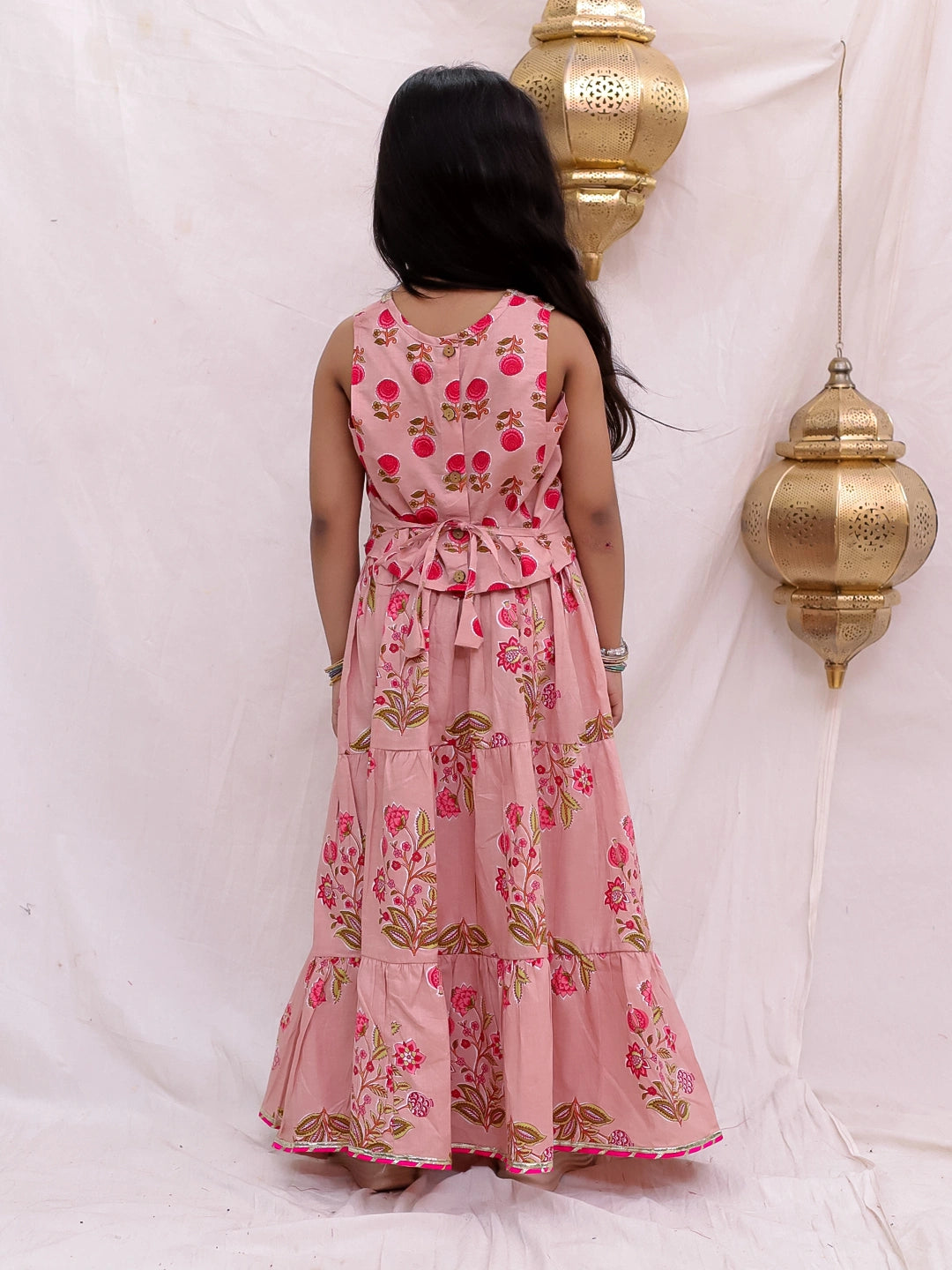 BownBee Floral Printed Kurta Pajama & Lehenga Choli With Dupatta Sibling set
