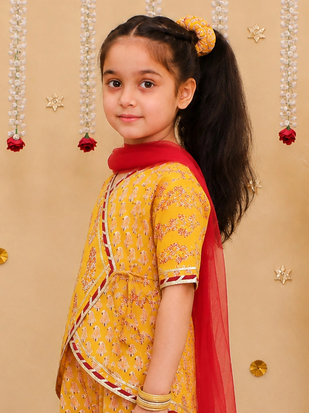 BownBee Cotton Scrunchie For Girls