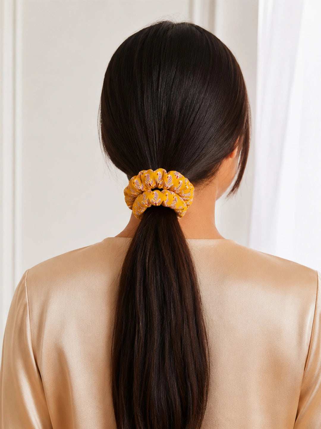 BownBee Cotton Scrunchie For Girls