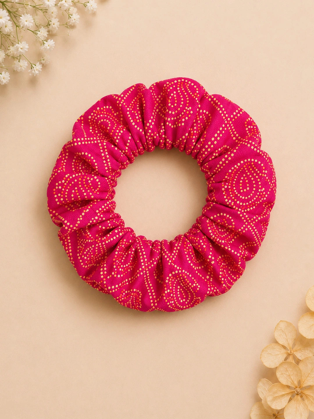 BownBee Cotton Scrunchie For Girls