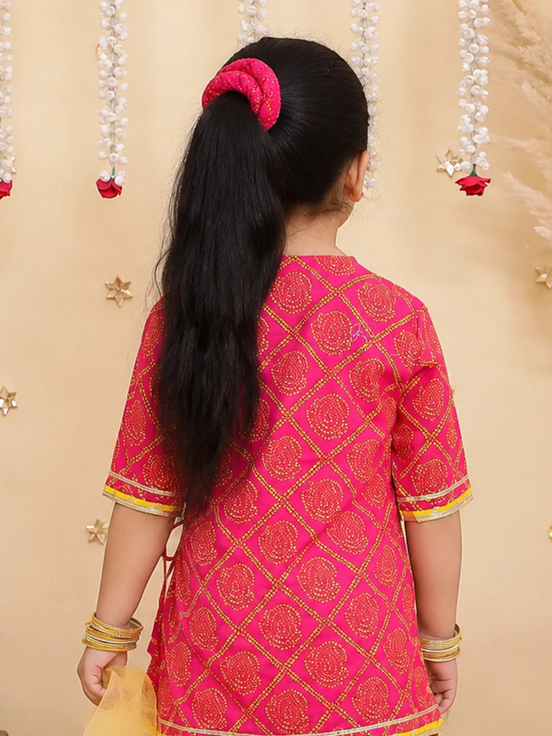 BownBee Cotton Scrunchie For Girls