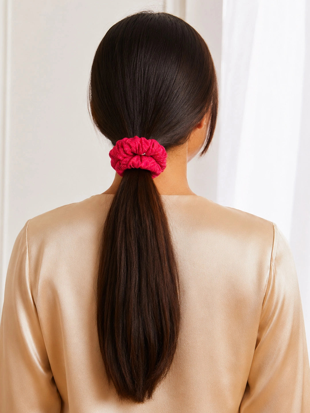 BownBee Cotton Scrunchie For Girls