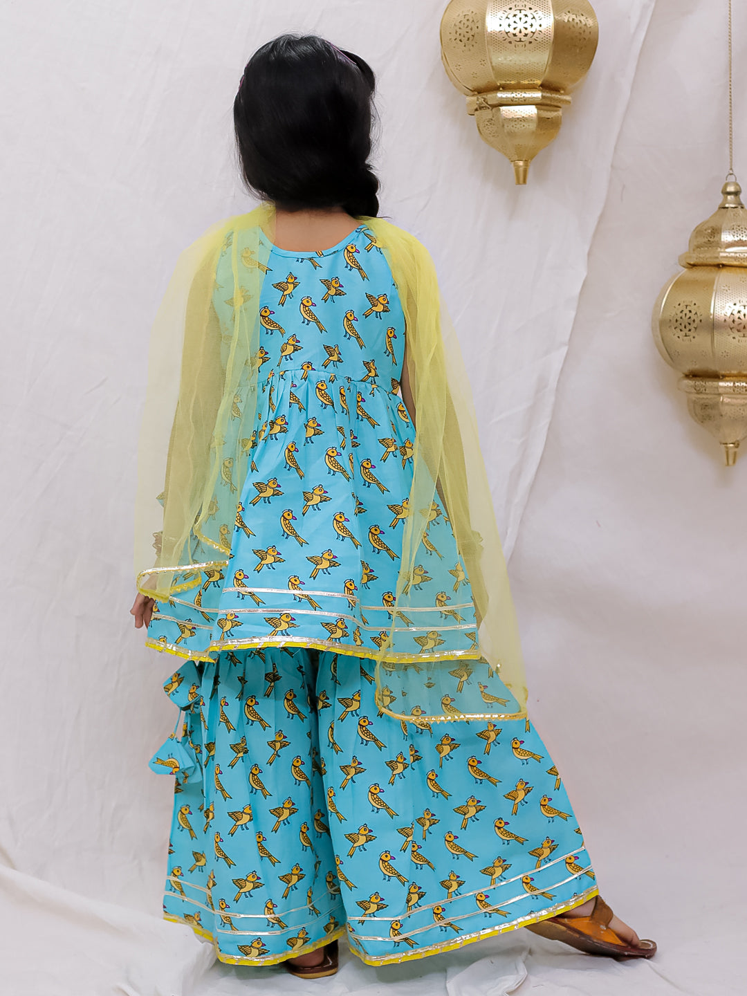BownBee Pure Cotton Ethnic suit With  & Bandana Set Combo