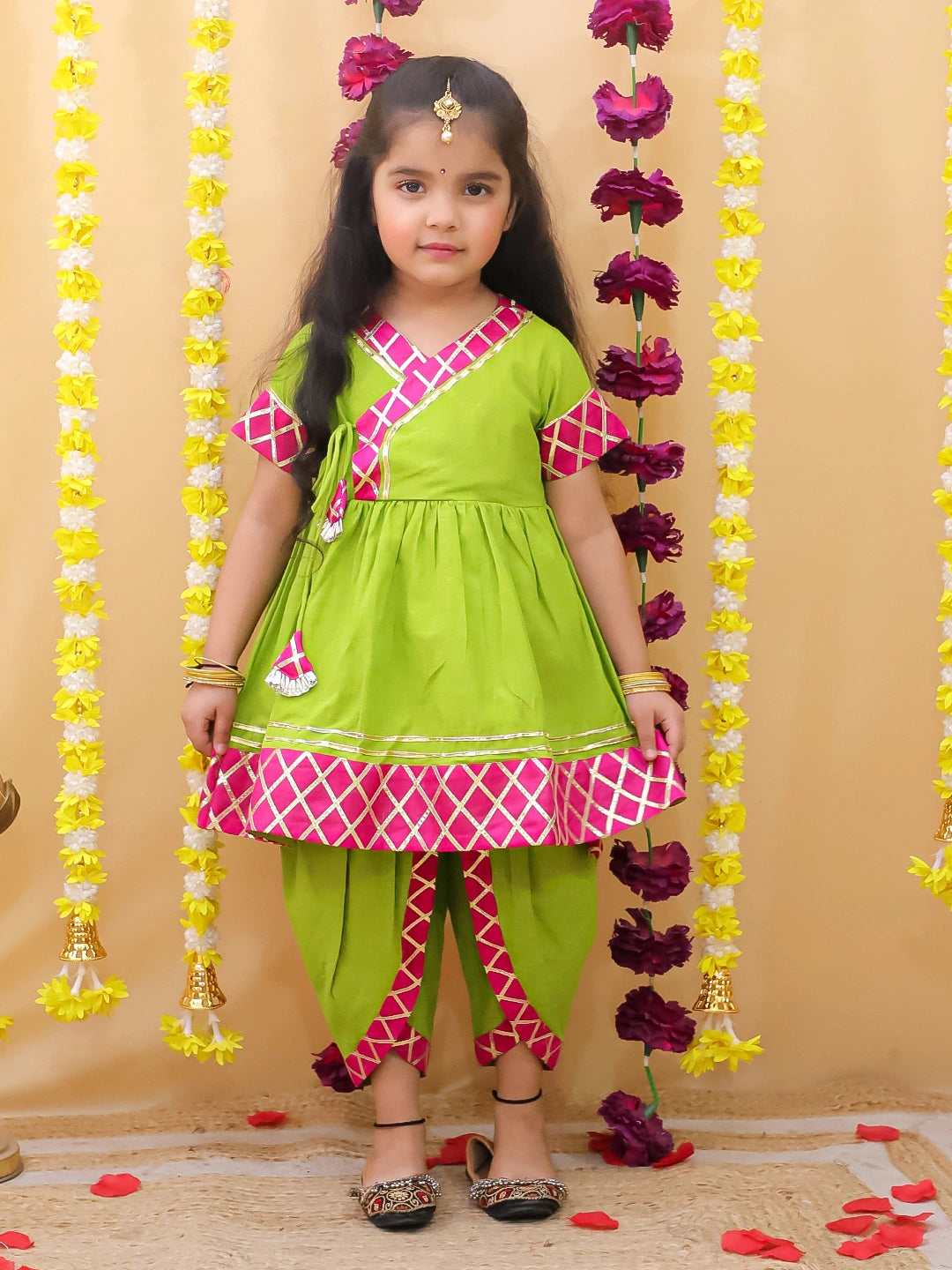 BownBee Cotton Kurta Pajama & Ethnic Suit  Sibling Set