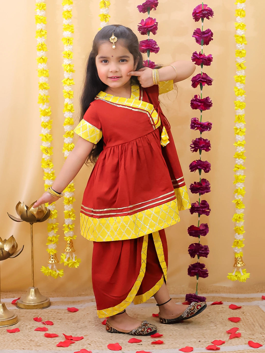 BownBee Cotton Kurta Pajama & Ethnic Suit  Sibling Set