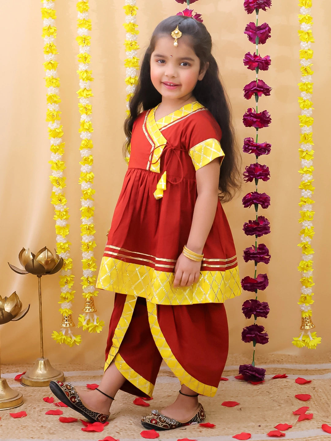 BownBee Cotton Kurta Pajama & Ethnic Suit  Sibling Set