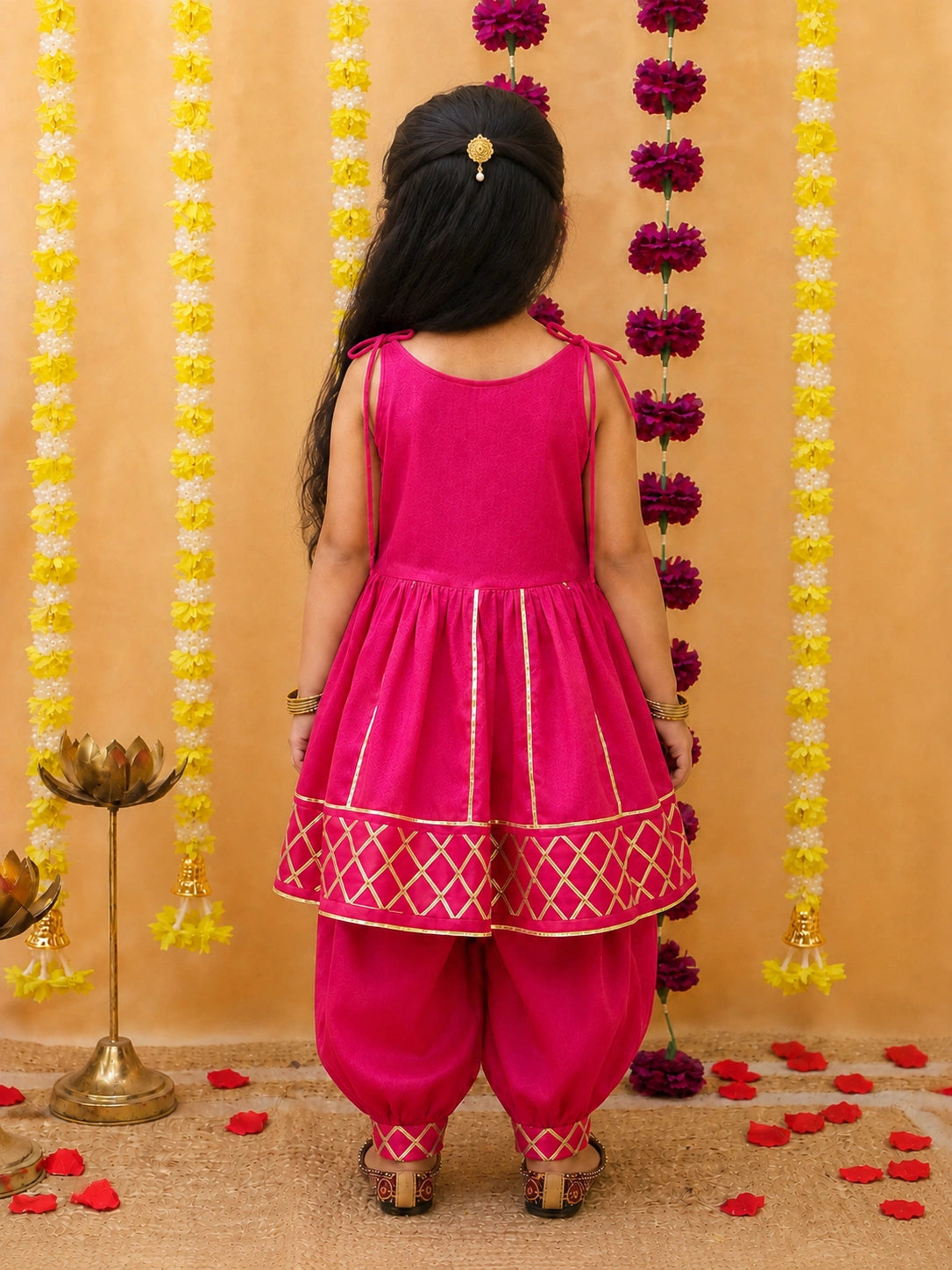 BownBee Cotton Kurta Pajama & Ethnic Suit  Sibling Set