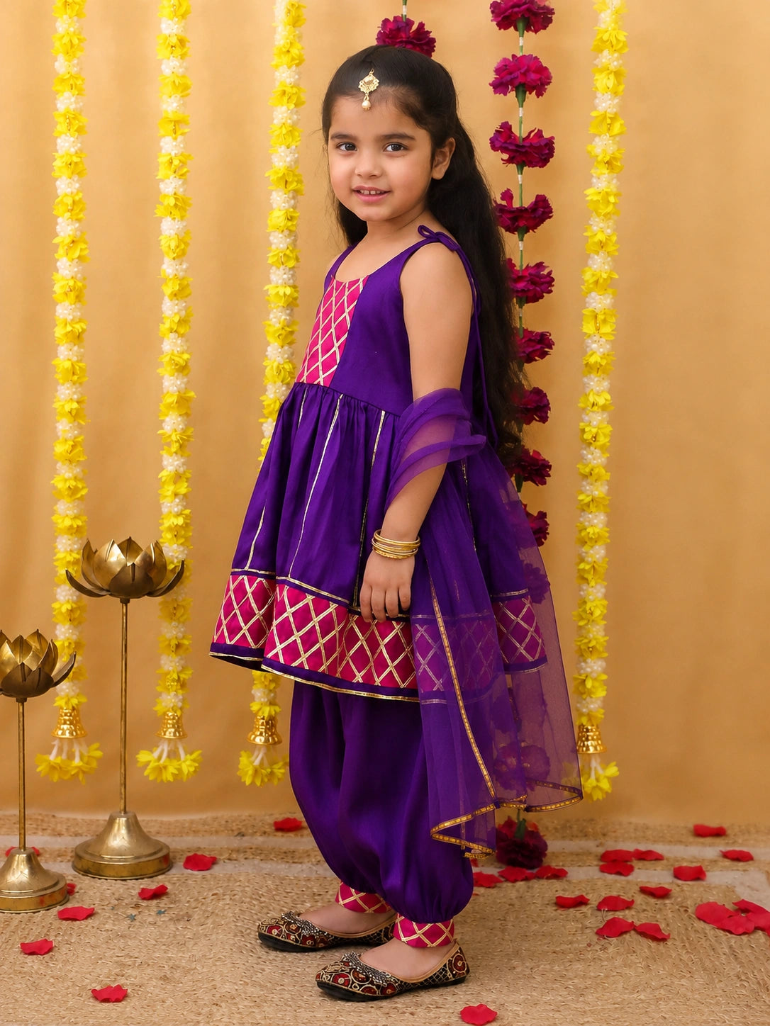 BownBee Cotton Kurta Pajama & Ethnic Suit  Sibling Set