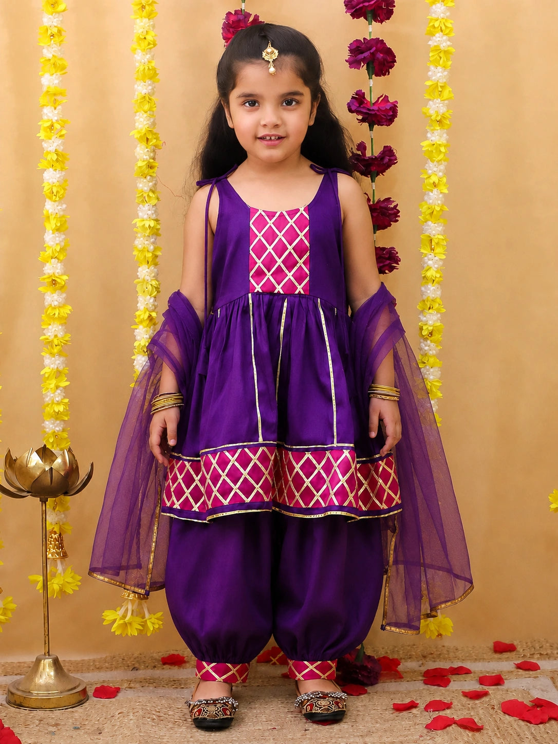BownBee Cotton Kurta Pajama & Ethnic Suit  Sibling Set