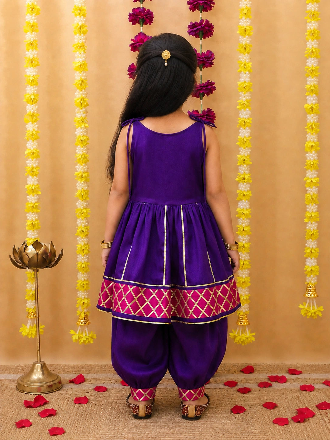 BownBee Cotton Kurta Pajama & Ethnic Suit  Sibling Set