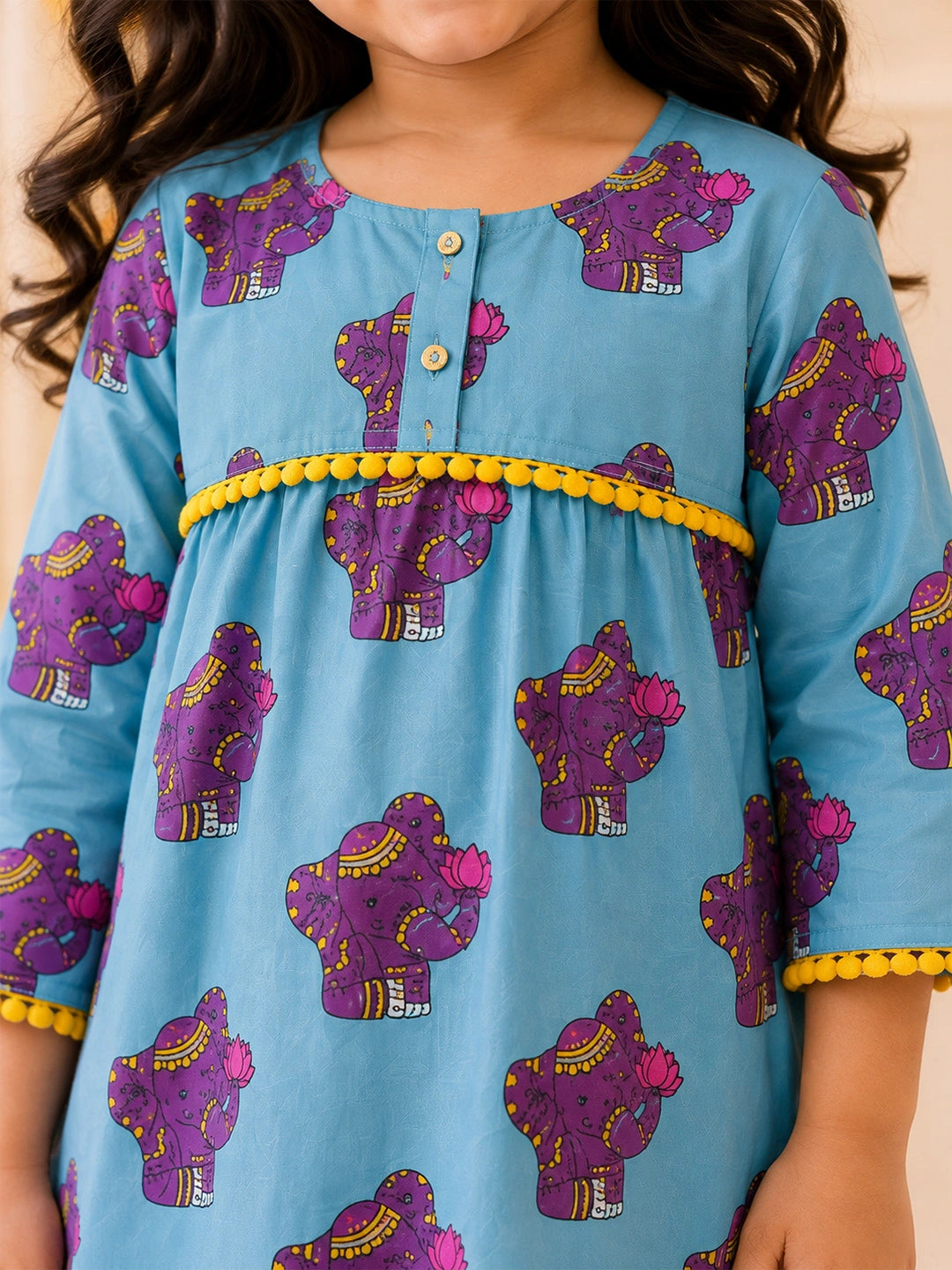 BownBee Cotton Kurta Pajama & Ethnic Suit  Sibling Set