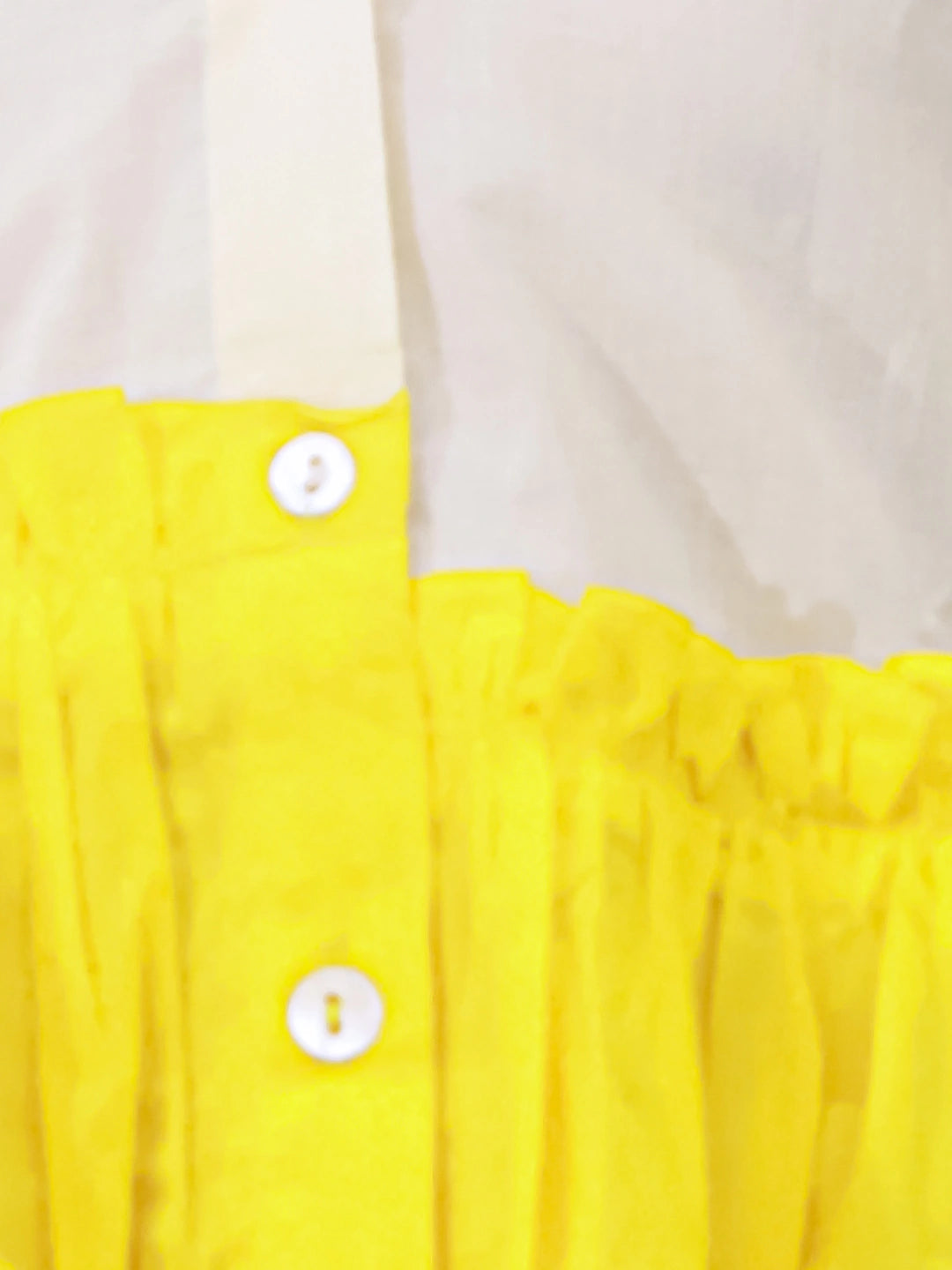 BownBee Pure Cotton Ruffle Sleeves Top For Girls - White