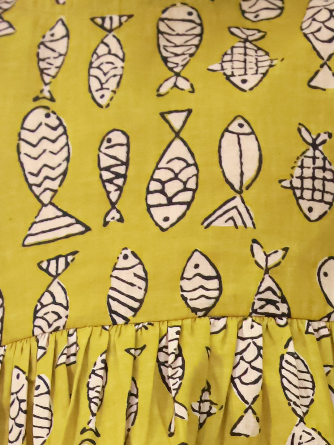 BownBee Pure Cotton Ruffle Sleeves Top For Girls - Blue