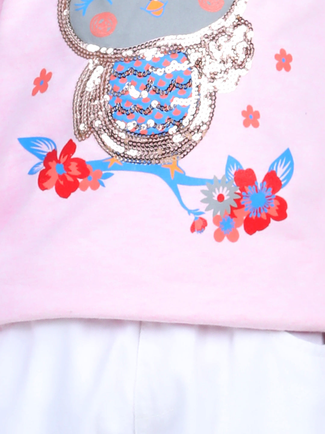 BownBee Full Sleeve Sweatshirt for Girls - Pink