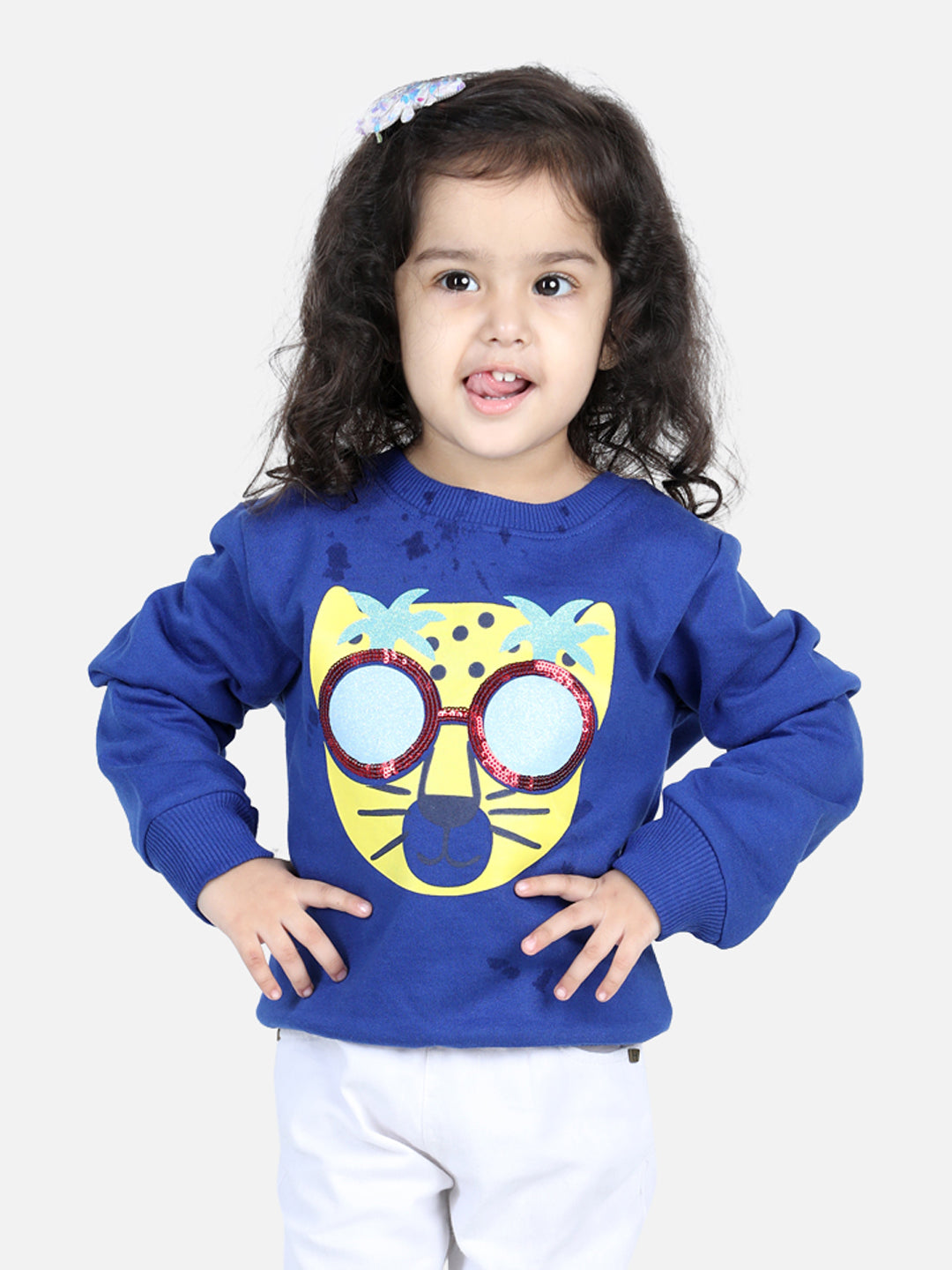BownBee Full Sleeve Sweatshirt for Girls