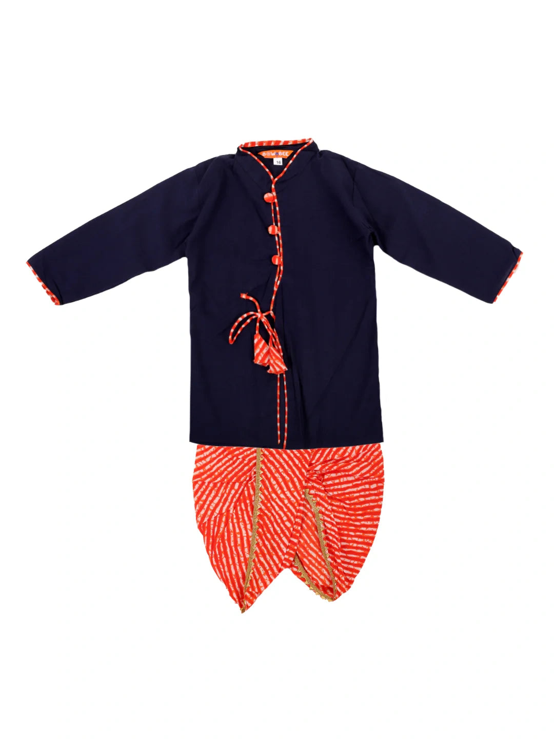 Bownbee Boys Pure Cotton Dhoti Kurta For Infants