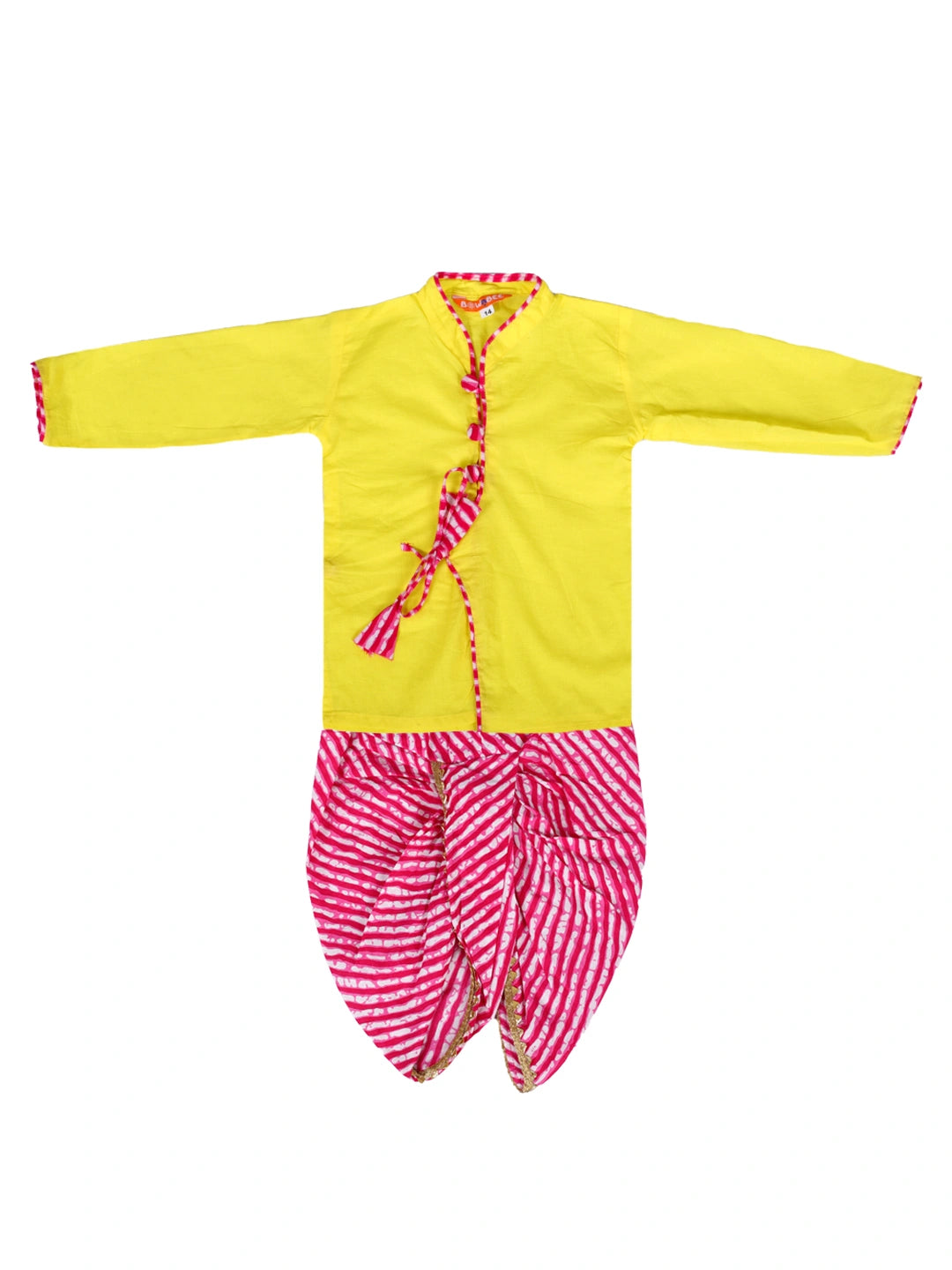 Bownbee Boys Pure Cotton Dhoti Kurta For Infants