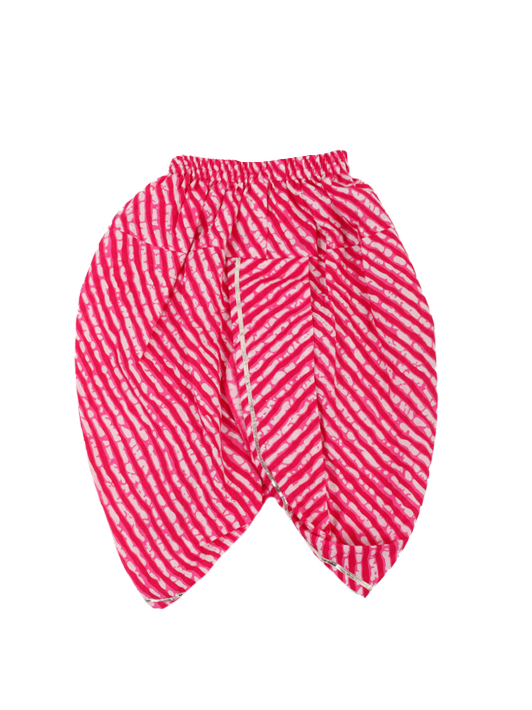 BownBee Pure Cotton Full Sleeve Dhoti Kurta with Booties for Baby Boy - Pink
