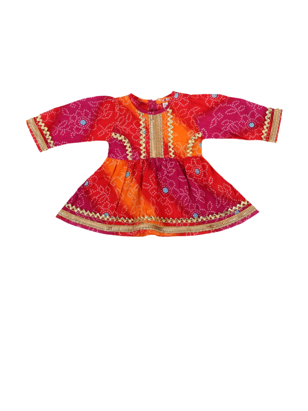 BownBee Pure Cotton Top with Dhoti for Baby Girls