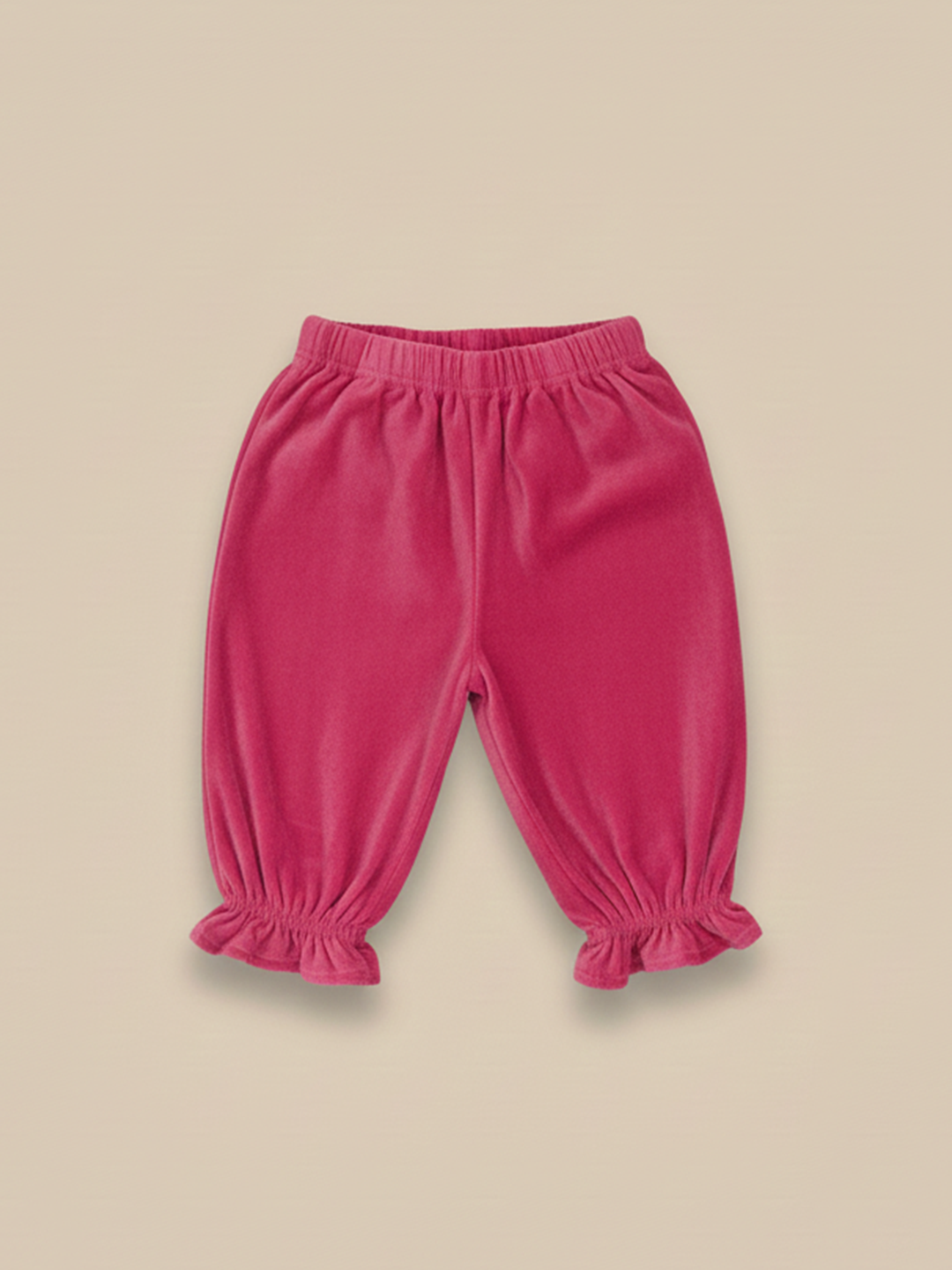 BownBee Winter Velvet Ethnic Suit Set For Infant Girls - Pink