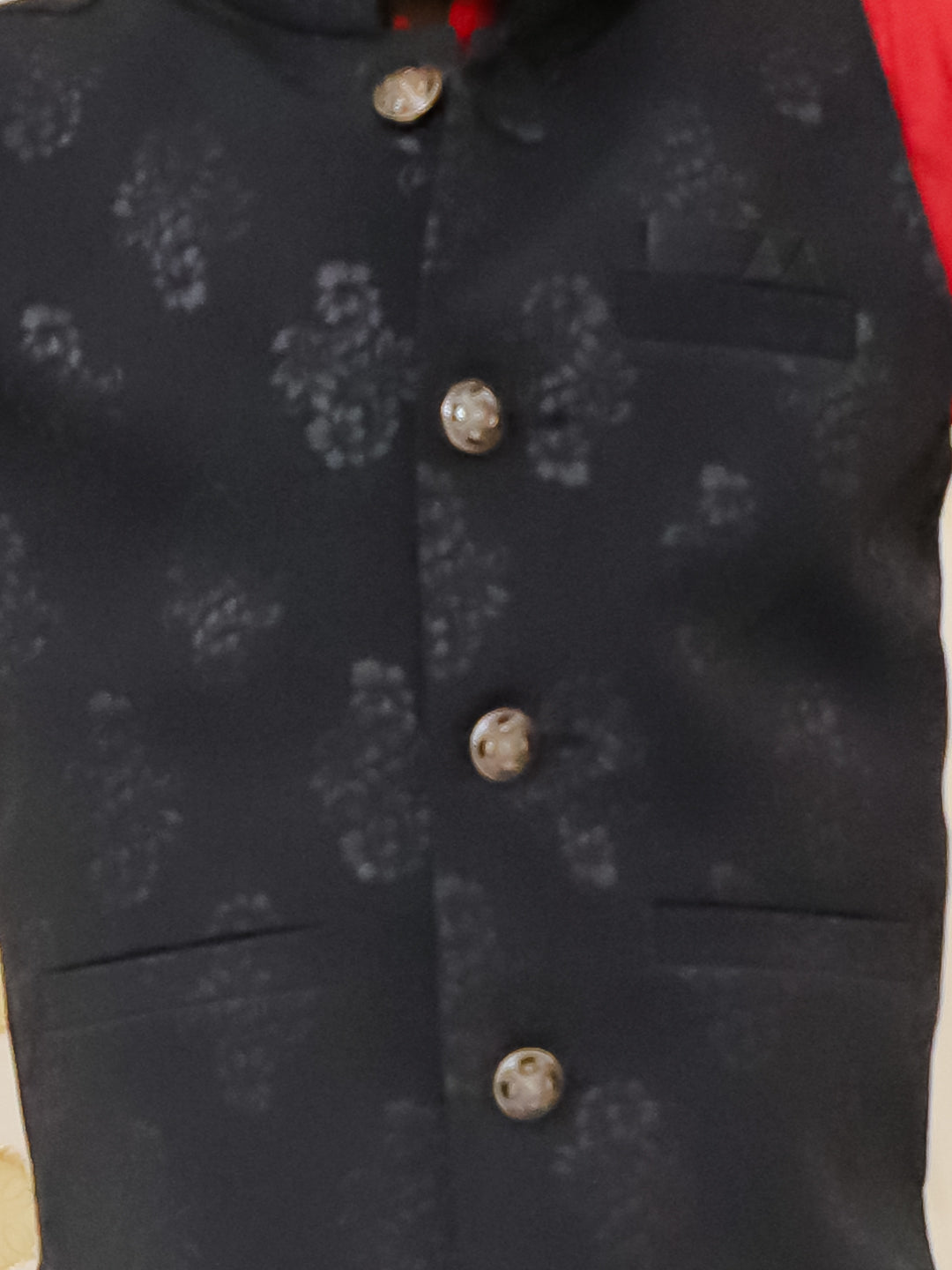 BownBee Bandh Gala Winter Nehru Jacket For Boys - Black