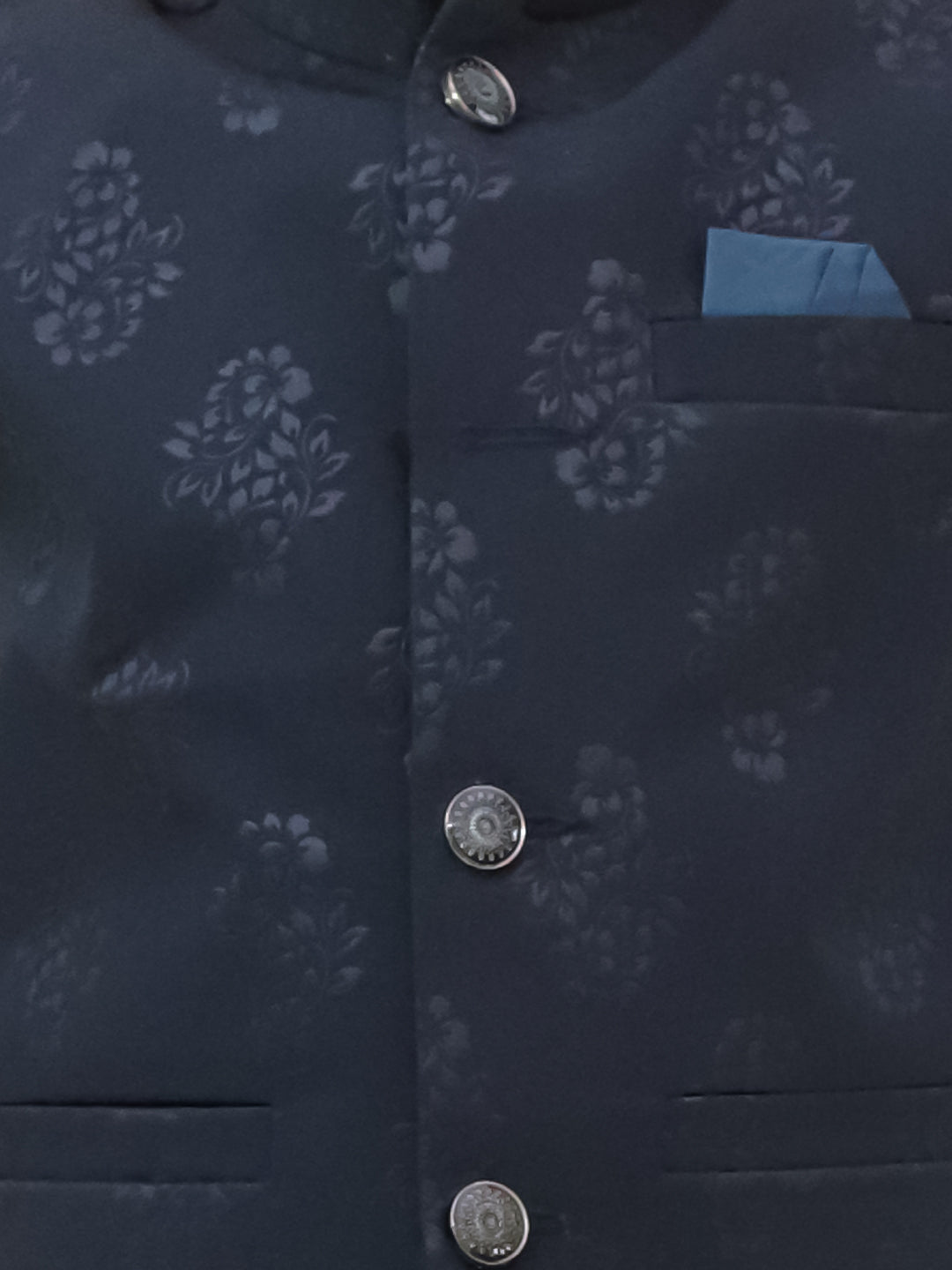 BownBee Bandh Gala Winter Nehru Jacket For Boys -Blue