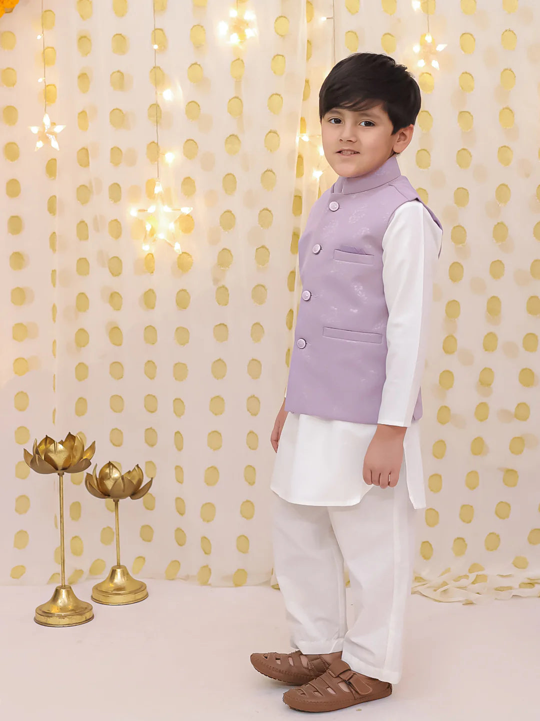 BownBee Bandh Gala Winter Nehru Jacket For Boys