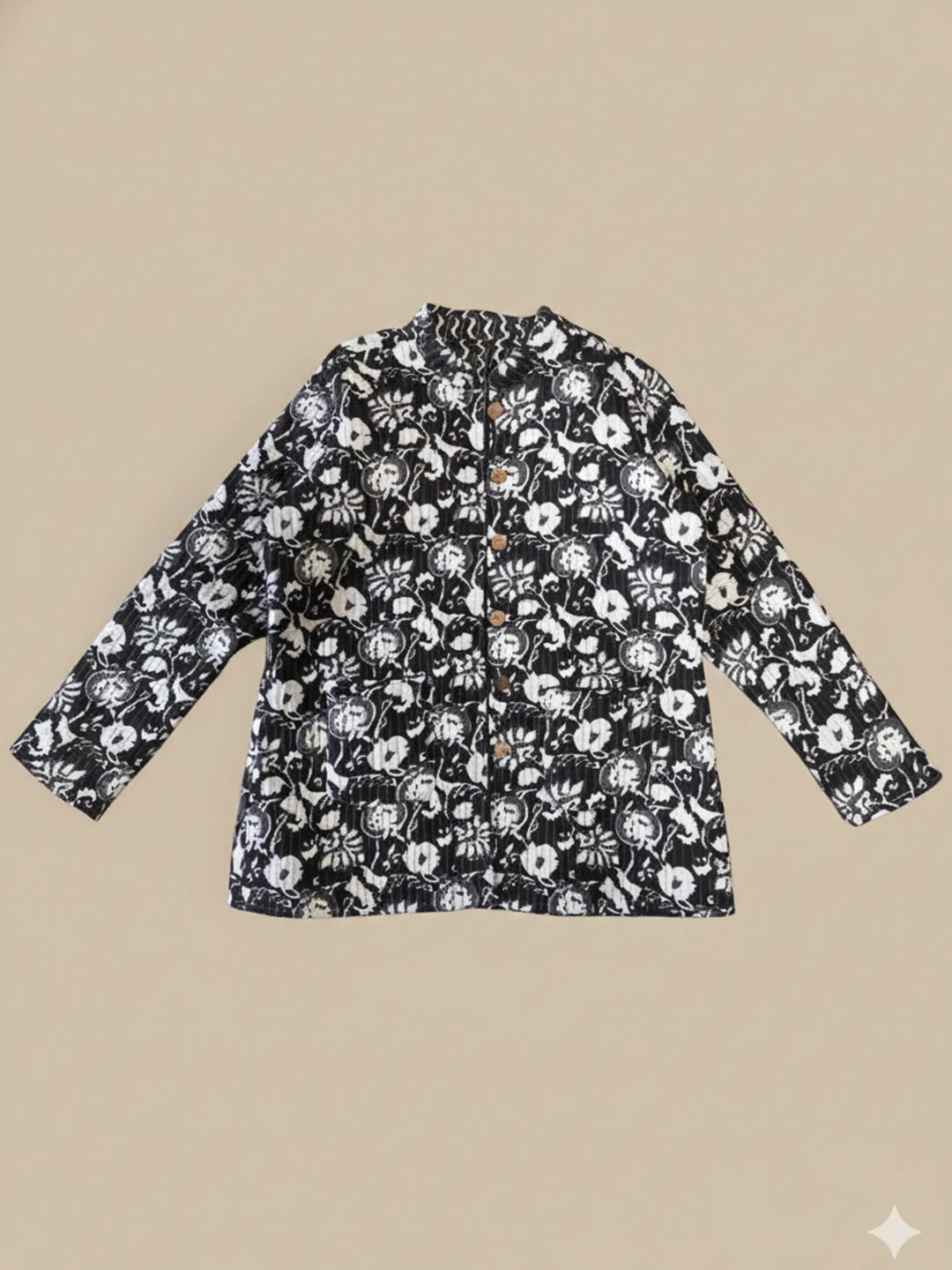 BownBee Pure Cotton Printed Quilted & Reversible Jackets For Women - Red