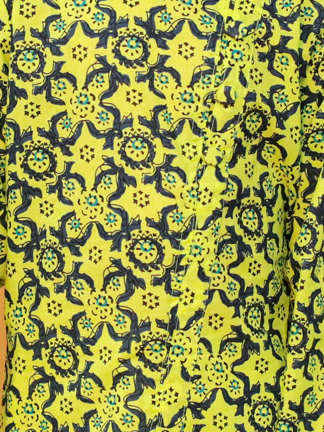 BownBee Asymmetric Front Open Kurta Pajama For Boy- Yellow