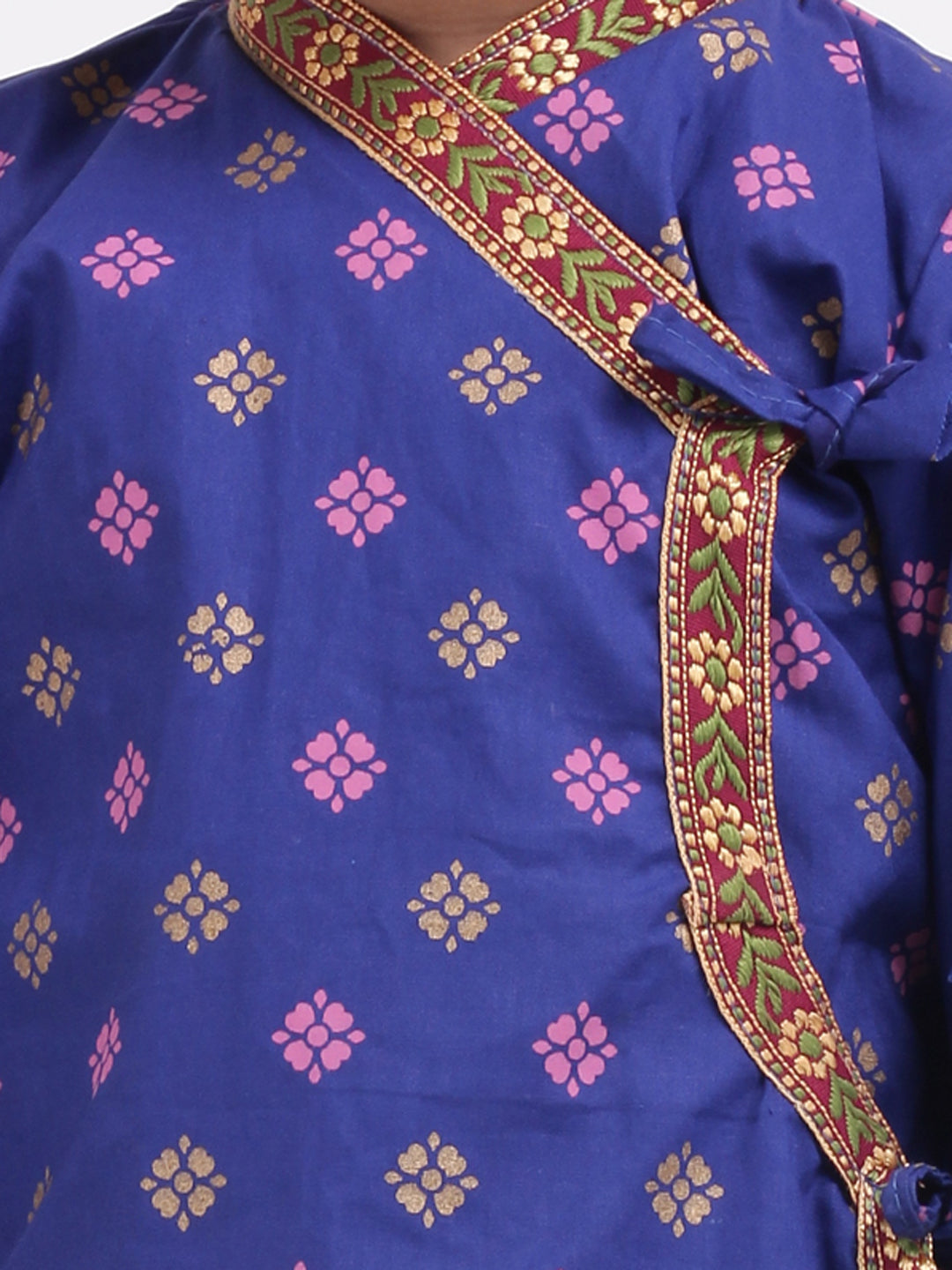 BownBee Cotton Kanhaiya Suit Dress For Baby Boy- Blue