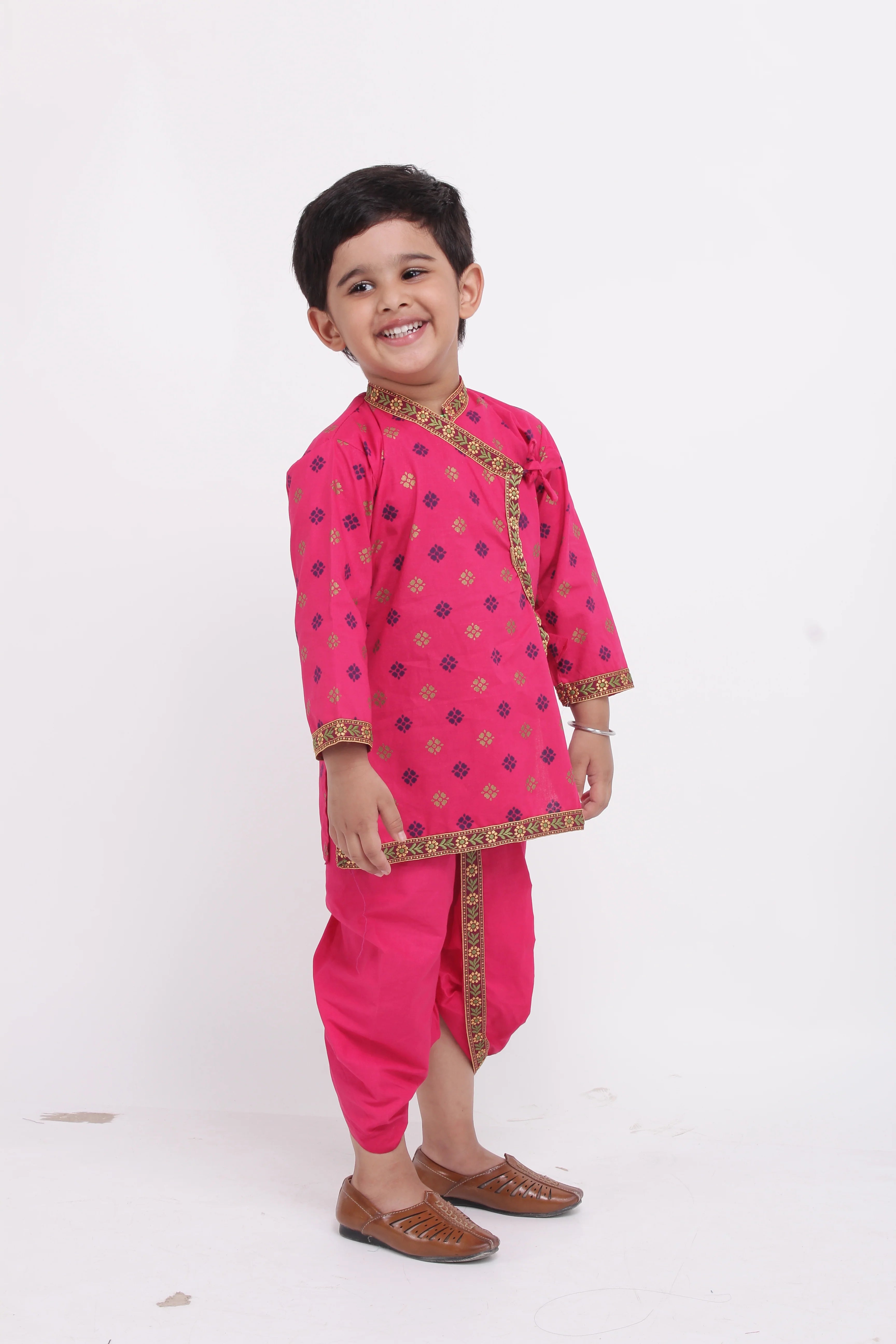 BownBee Cotton Kanhaiya Suit Dress For Baby Boy